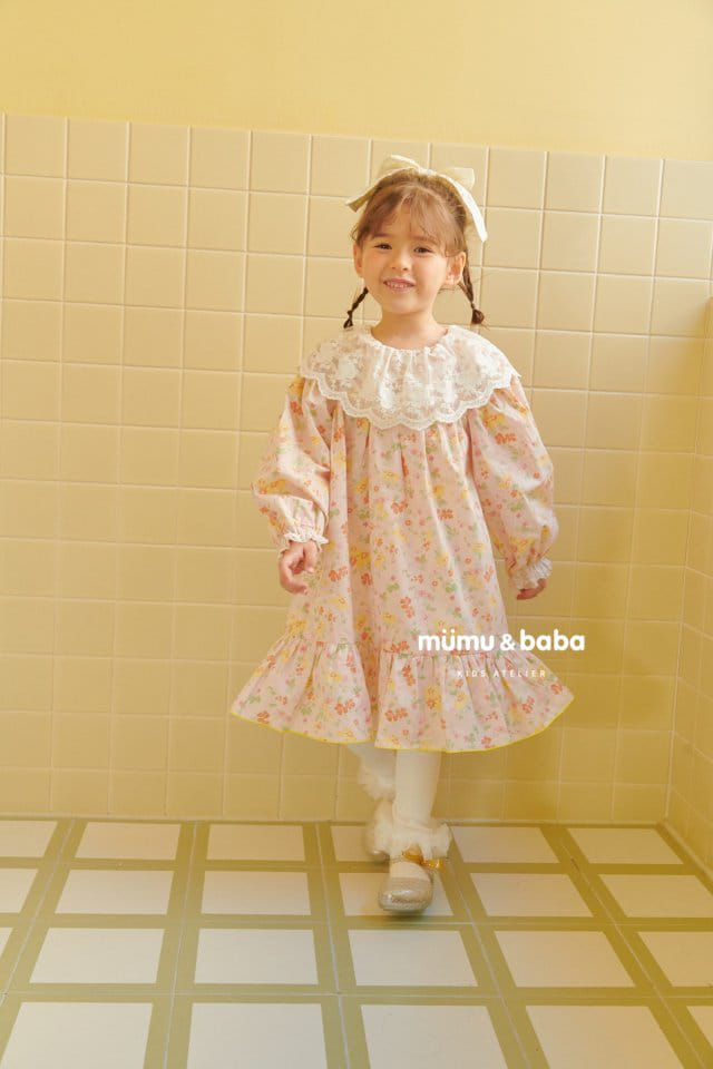 Mumunbaba - Korean Children Fashion - #designkidswear - Shabet Flower One-pice - 4