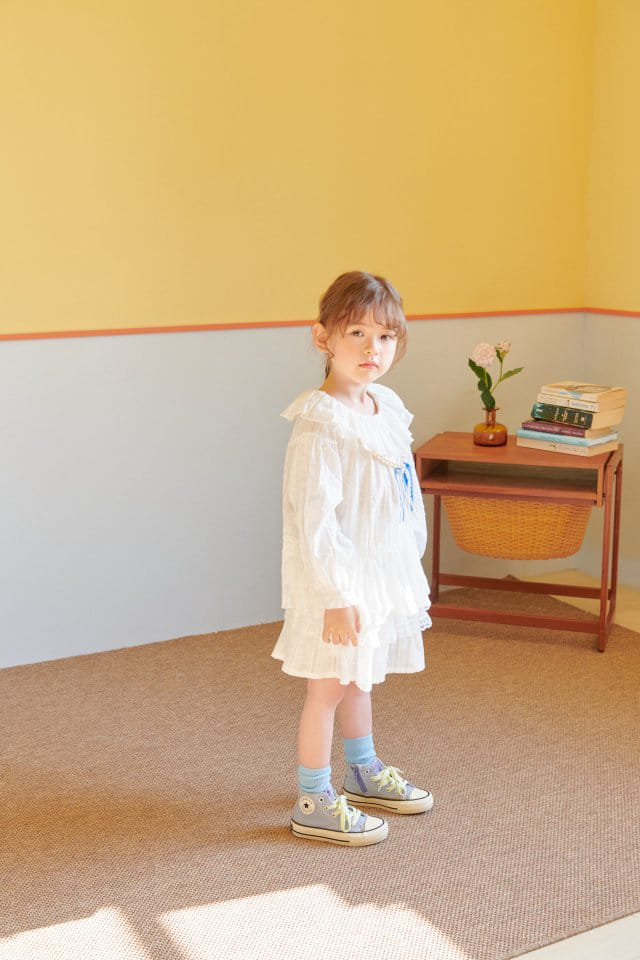 Mumunbaba - Korean Children Fashion - #fashionkids - Marian White Skirt - 8