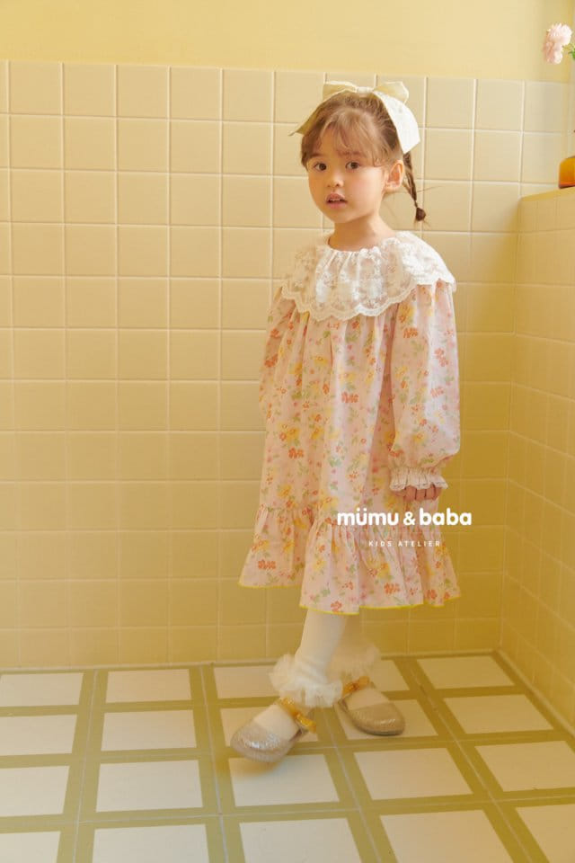 Mumunbaba - Korean Children Fashion - #fashionkids - Shabet Flower One-pice - 5