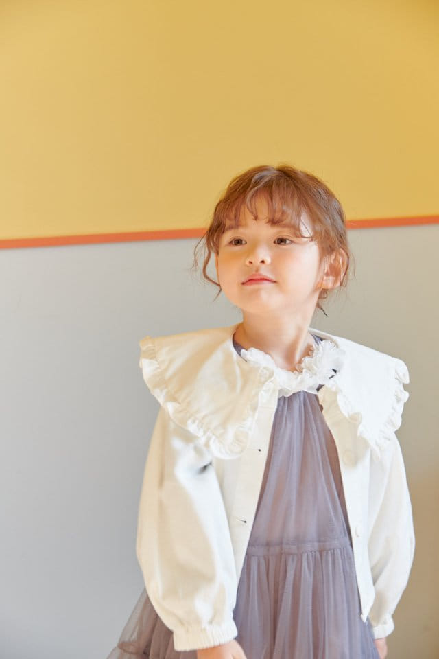 Mumunbaba - Korean Children Fashion - #fashionkids - Jane White Span Jacket