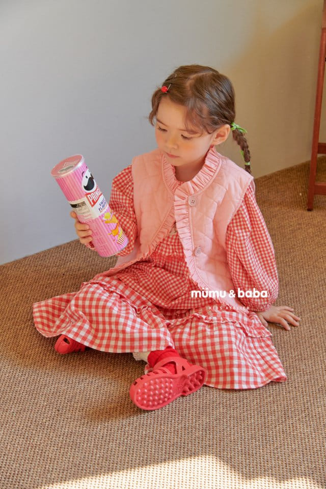 Mumunbaba - Korean Children Fashion - #kidsshorts - Katy Check Long Skirt - 8