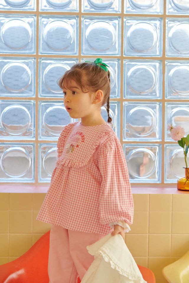 Mumunbaba - Korean Children Fashion - #kidsstore - Katy Check Blouse - 10