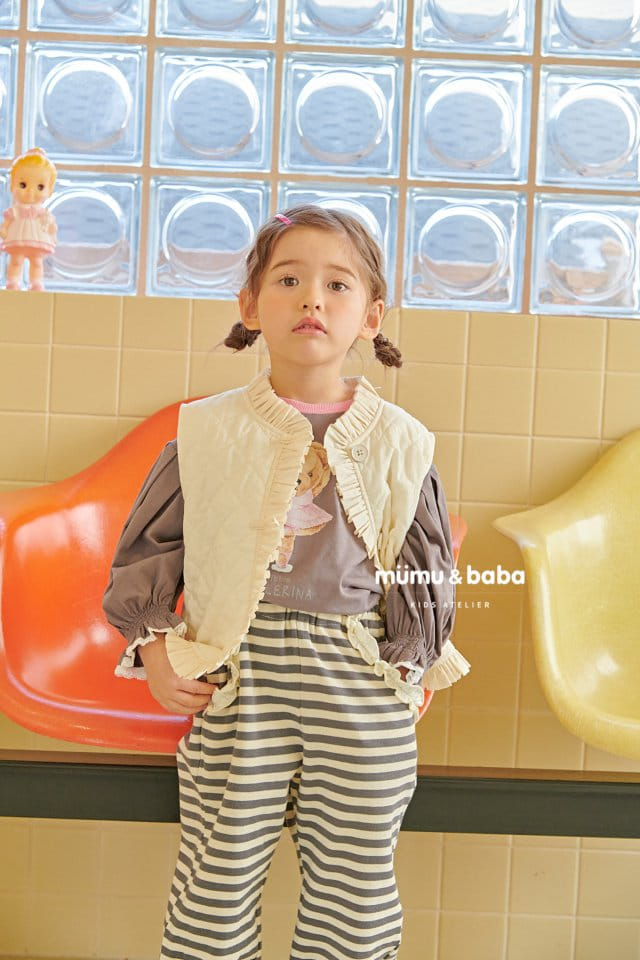Mumunbaba - Korean Children Fashion - #kidsstore - Shabet Frill Vest - 6
