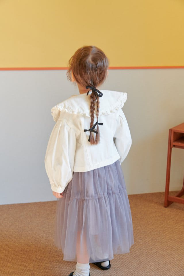 Mumunbaba - Korean Children Fashion - #kidsstore - Jane White Span Jacket - 3