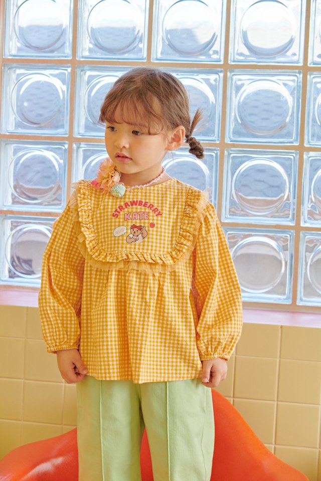Mumunbaba - Korean Children Fashion - #kidzfashiontrend - Katy Check Blouse - 11