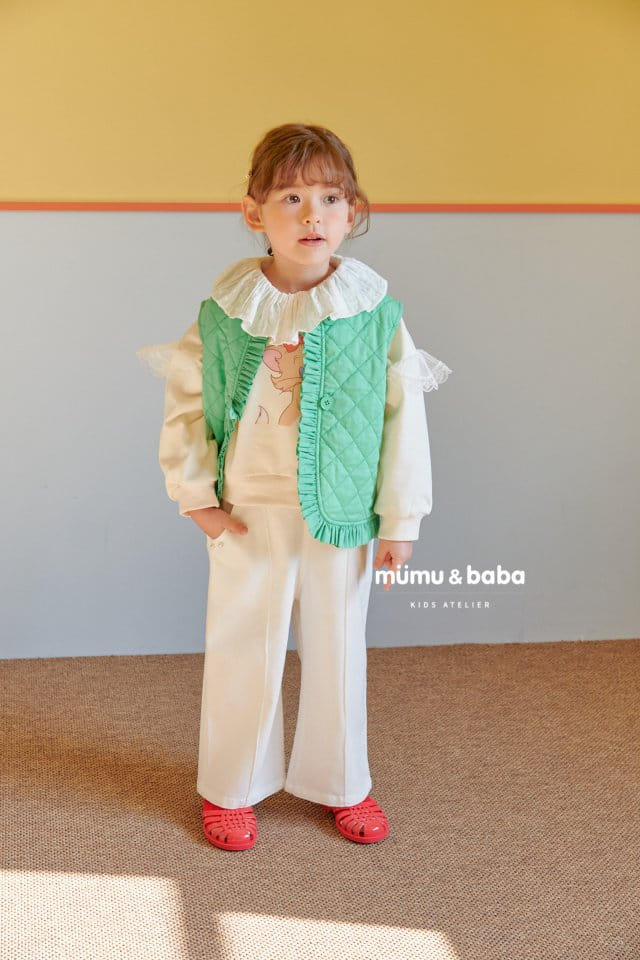 Mumunbaba - Korean Children Fashion - #kidzfashiontrend - Jane Pearl Span Pants - 8