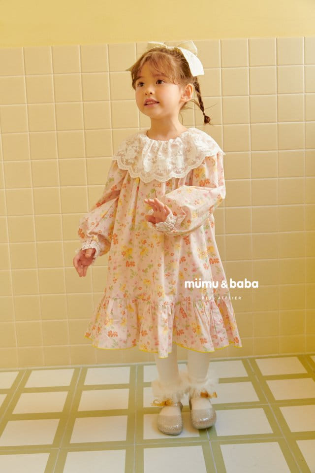 Mumunbaba - Korean Children Fashion - #kidzfashiontrend - Shabet Flower One-pice - 8