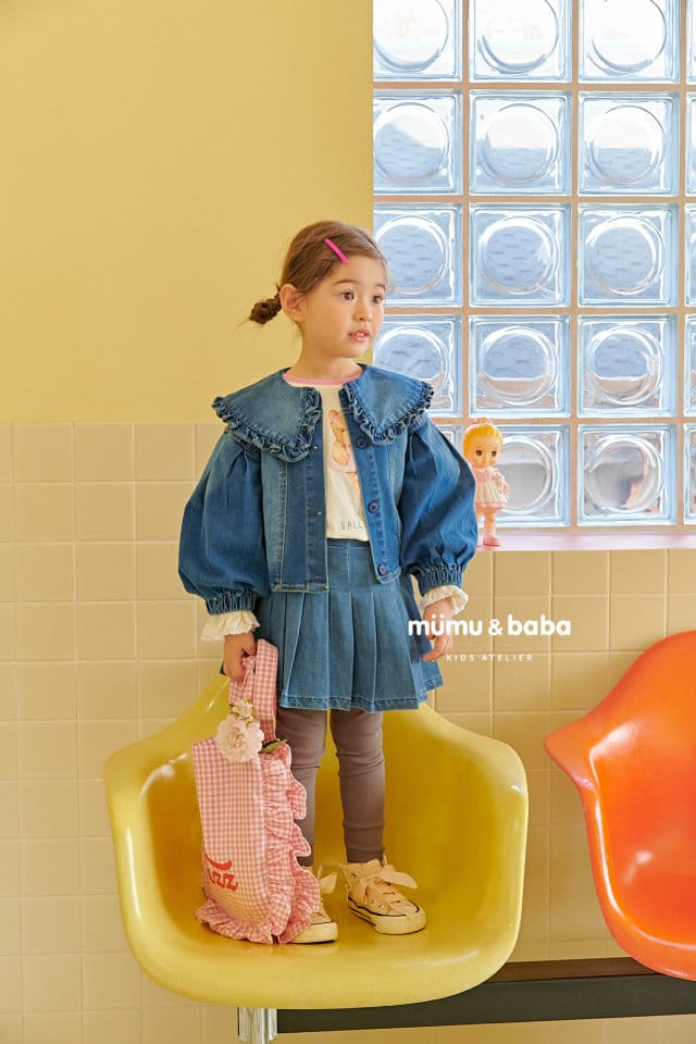 Mumunbaba - Korean Children Fashion - #kidzfashiontrend - Vivid Denim Span Jacket - 5