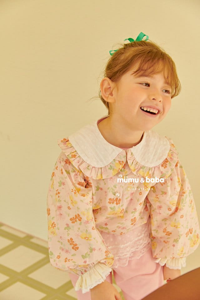 Mumunbaba - Korean Children Fashion - #littlefashionista - Shabet Flower Blouse