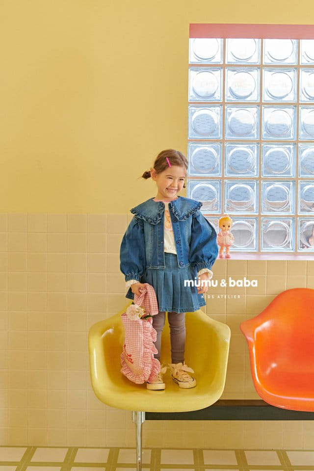 Mumunbaba - Korean Children Fashion - #littlefashionista - Vivid Denim Span Jacket - 7