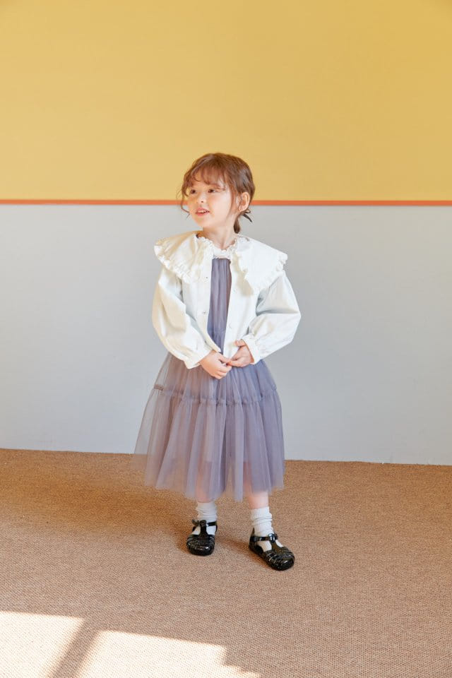 Mumunbaba - Korean Children Fashion - #littlefashionista - Jane White Span Jacket - 6
