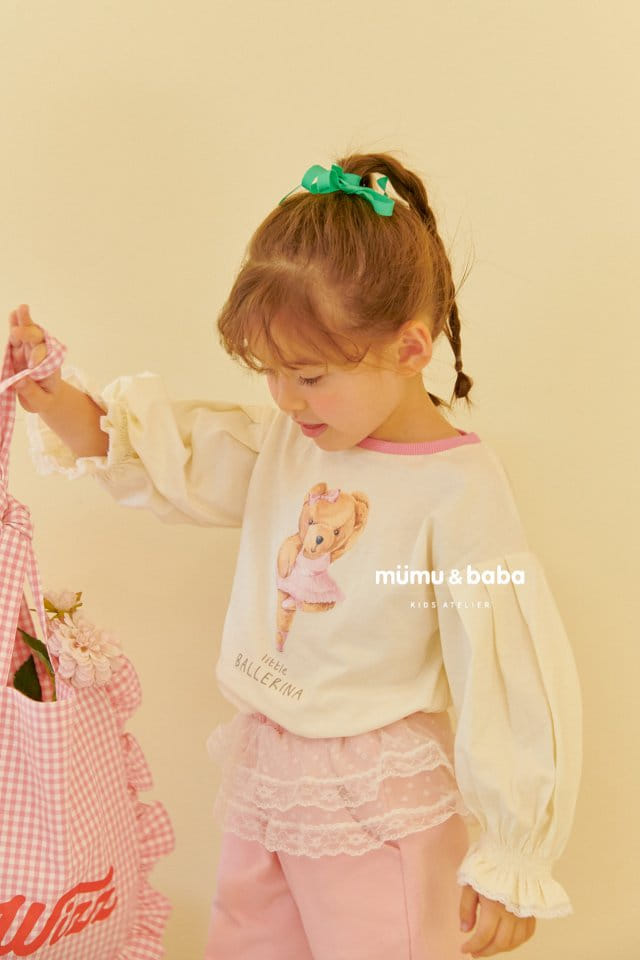 Mumunbaba - Korean Children Fashion - #magicofchildhood - Bear Ballerina Tee - 3