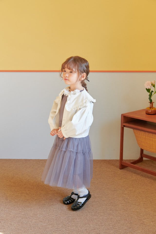 Mumunbaba - Korean Children Fashion - #magicofchildhood - Jane White Span Jacket - 7