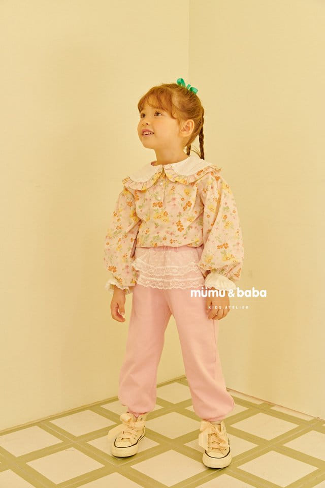 Mumunbaba - Korean Children Fashion - #minifashionista - Shabet Flower Blouse - 3