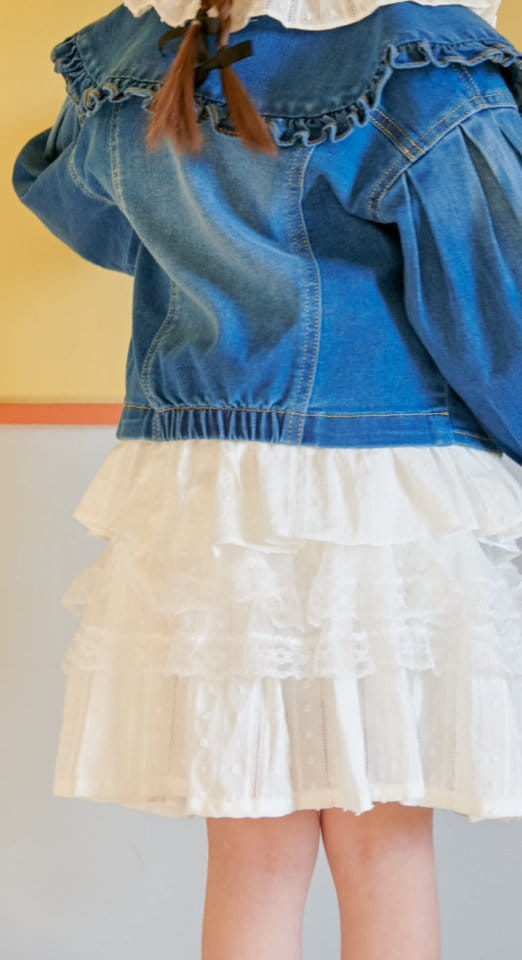 Mumunbaba - Korean Children Fashion - #minifashionista - Marian White Skirt