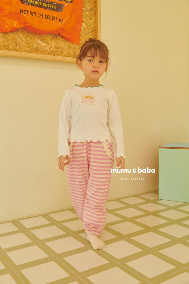 Mumunbaba - Korean Children Fashion - #prettylittlegirls - Stripes Pants - 7