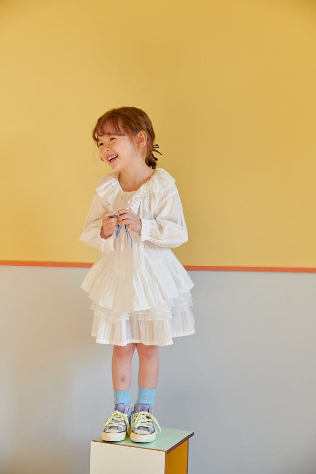 Mumunbaba - Korean Children Fashion - #prettylittlegirls - Marian White Skirt - 2