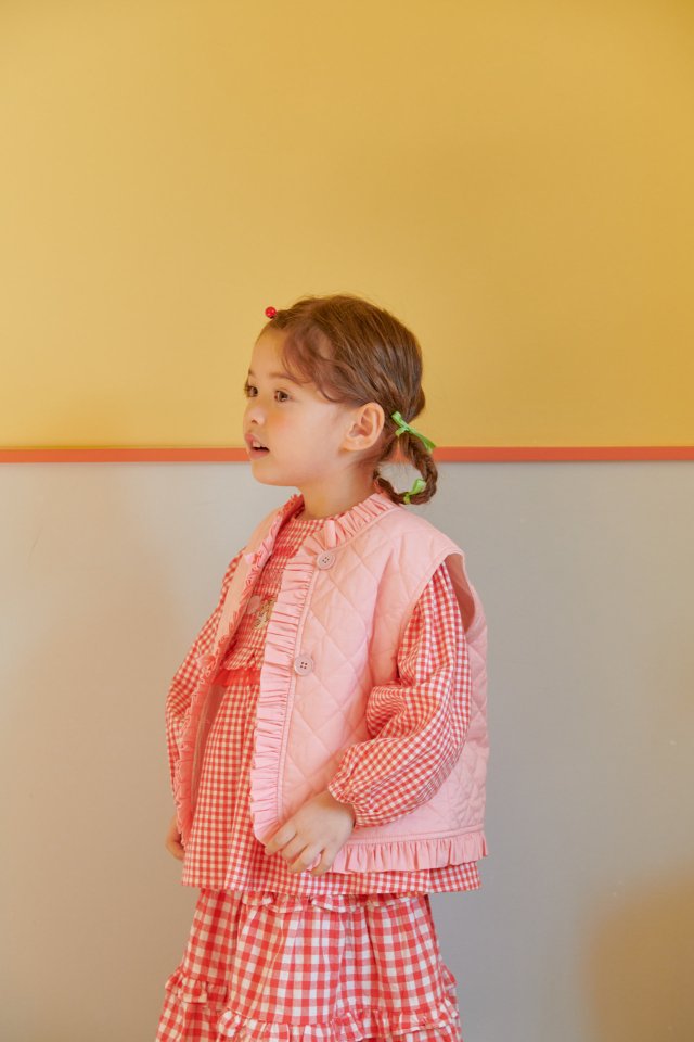 Mumunbaba - Korean Children Fashion - #prettylittlegirls - Shabet Frill Vest - 12