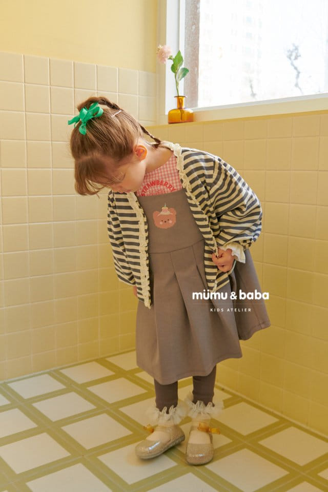 Mumunbaba - Korean Children Fashion - #prettylittlegirls - Stripes Frill Cardigan - 11