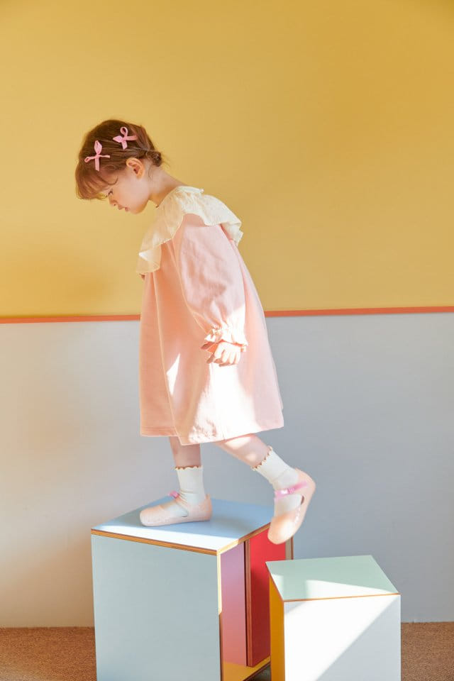Mumunbaba - Korean Children Fashion - #toddlerclothing - Cream Lace One-piece - 4