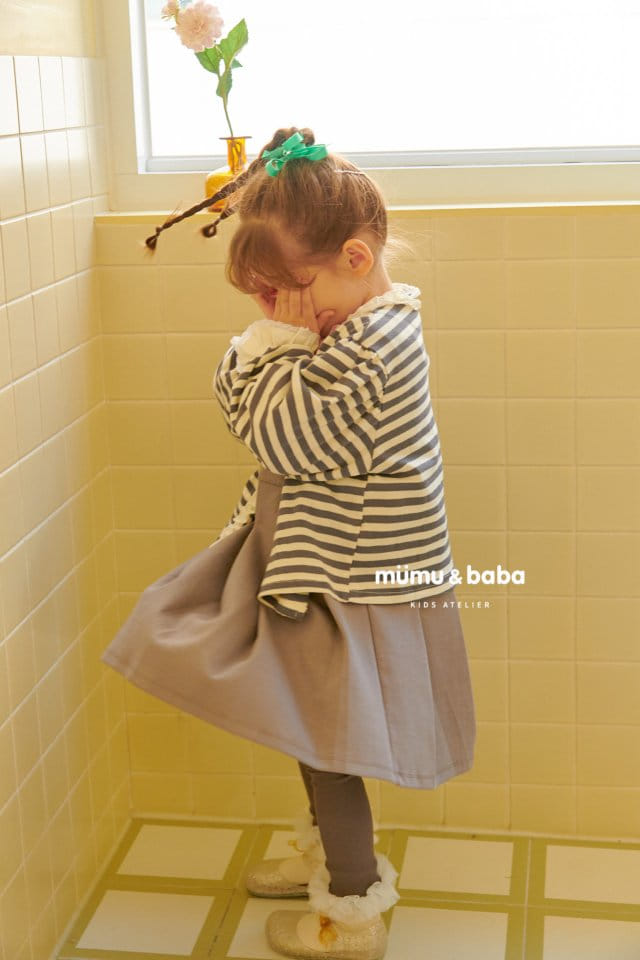 Mumunbaba - Korean Children Fashion - #todddlerfashion - Stripes Frill Cardigan - 12