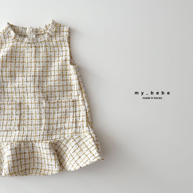 My Bebe - Korean Children Fashion - #prettylittlegirls - Mini Twid One-piece - 10