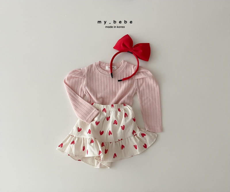 My Bebe - Korean Children Fashion - #todddlerfashion - Aoura Puff Tee - 10