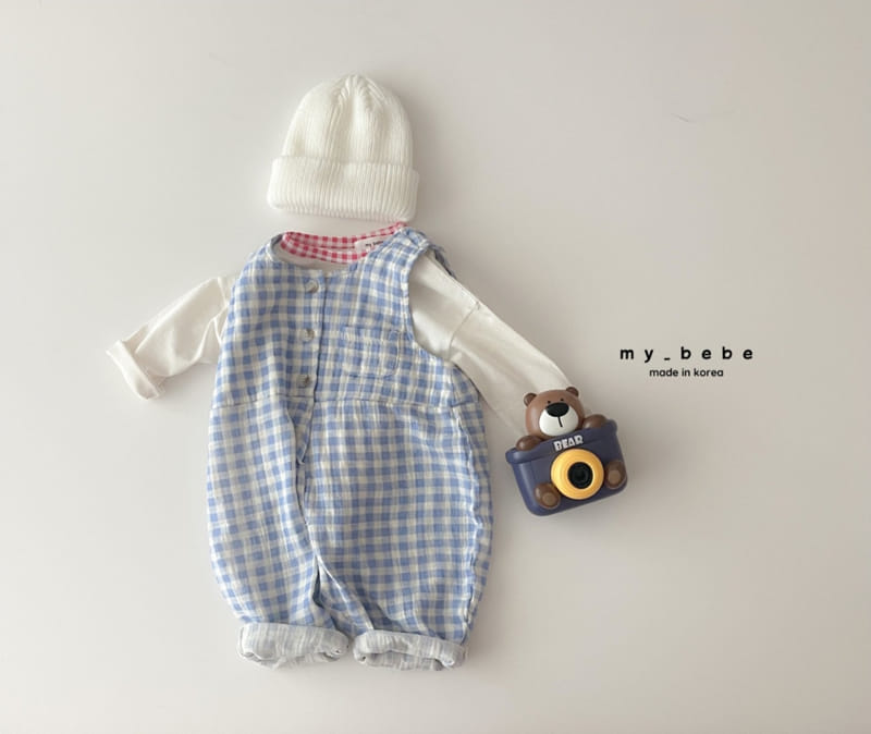 My Bebe - Korean Children Fashion - #toddlerclothing - Check Piping Tee - 10