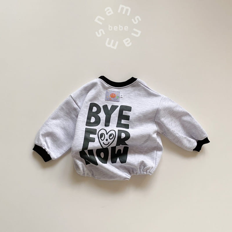 Nams - Korean Children Fashion - #toddlerclothing - Bebe Heart Bye Bodysuit - 6