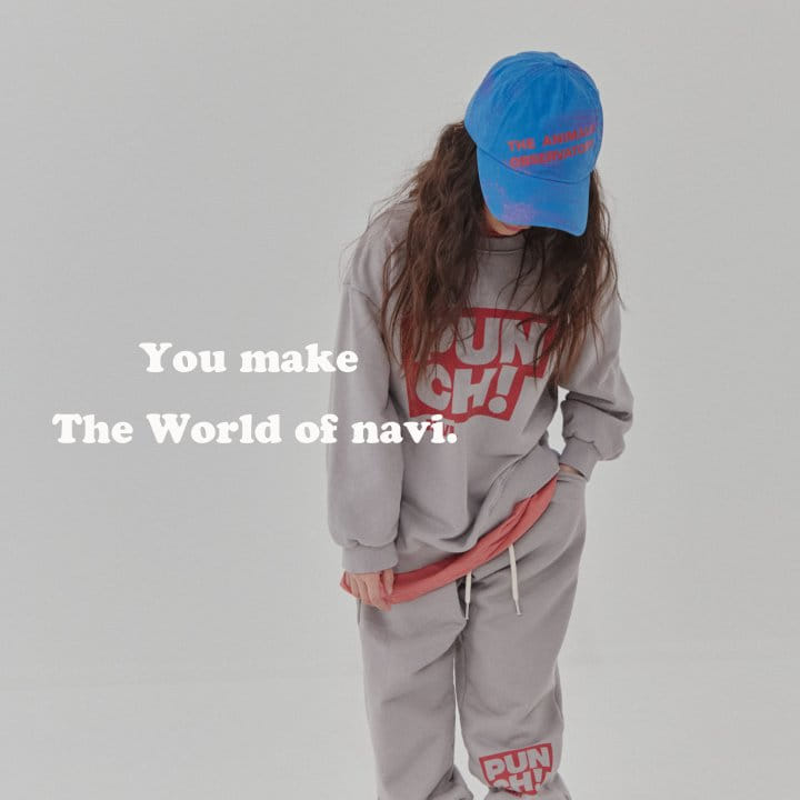 Navi - Korean Children Fashion - #childofig - Punch Sweatshirt - 5