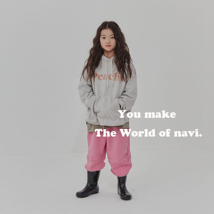 Navi - Korean Children Fashion - #childofig - Peach Hoody Tee - 7