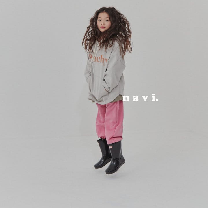 Navi - Korean Children Fashion - #designkidswear - Peach Hoody Tee - 9