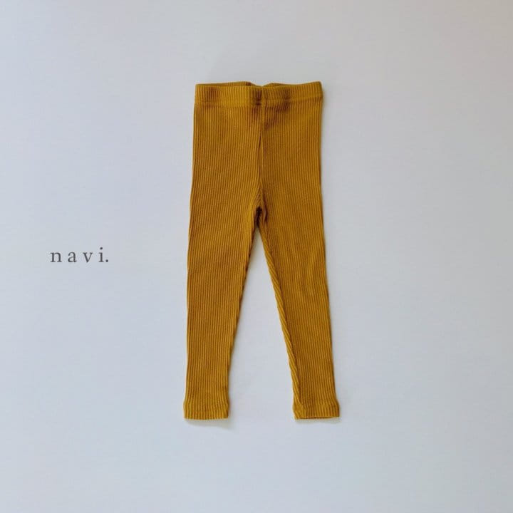 Navi - Korean Children Fashion - #fashionkids - Rib Leggings - 3