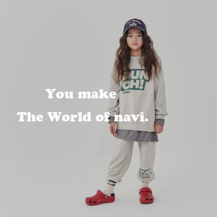 Navi - Korean Children Fashion - #kidsshorts - Punch Sweatshirt - 11