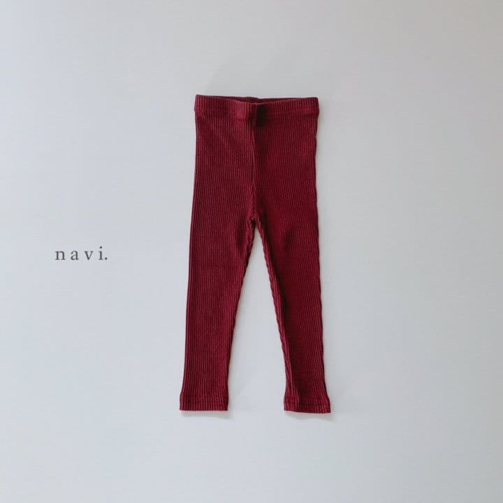 Navi - Korean Children Fashion - #littlefashionista - Rib Leggings - 8