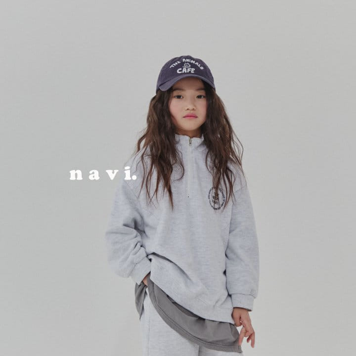 Navi - Korean Children Fashion - #magicofchildhood - Friends Half Zip-up - 3