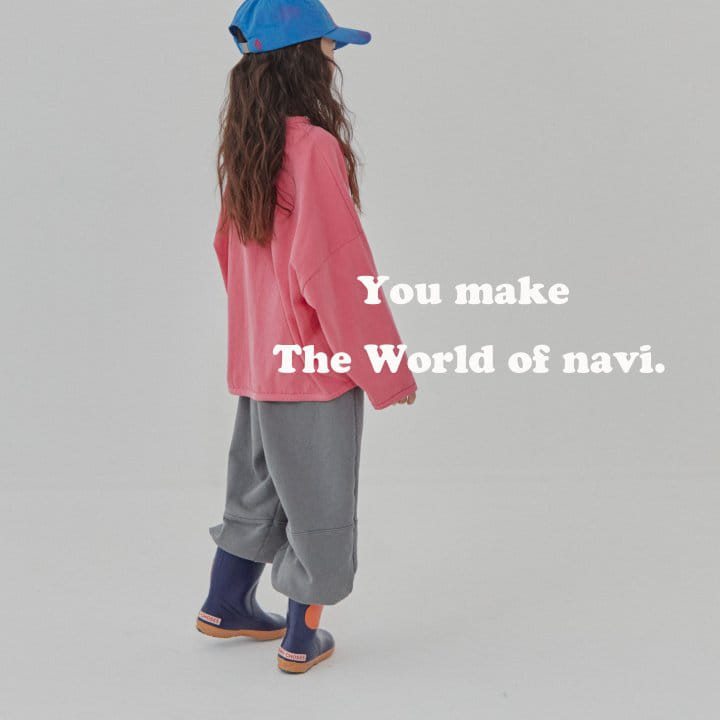 Navi - Korean Children Fashion - #prettylittlegirls - Font Tee - 5