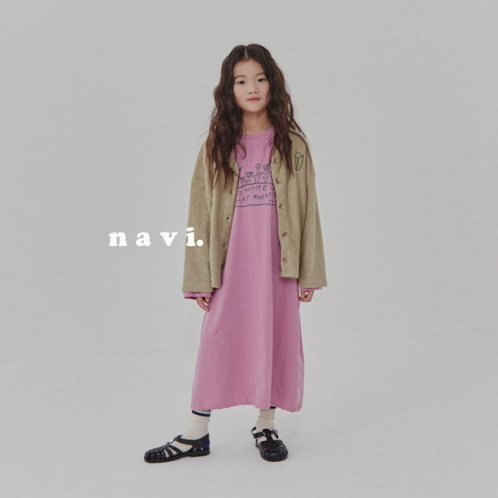 Navi - Korean Children Fashion - #prettylittlegirls - Latte One-piece