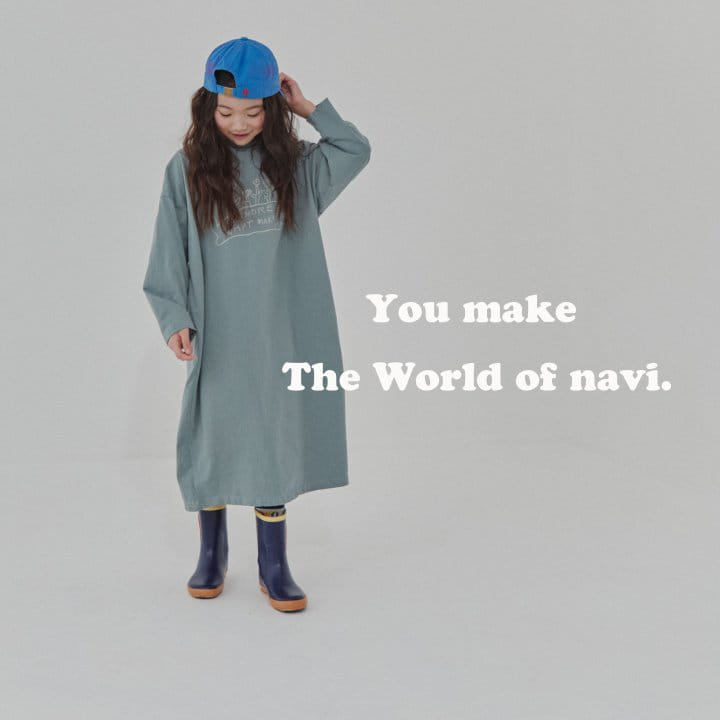 Navi - Korean Children Fashion - #todddlerfashion - Latte One-piece - 2