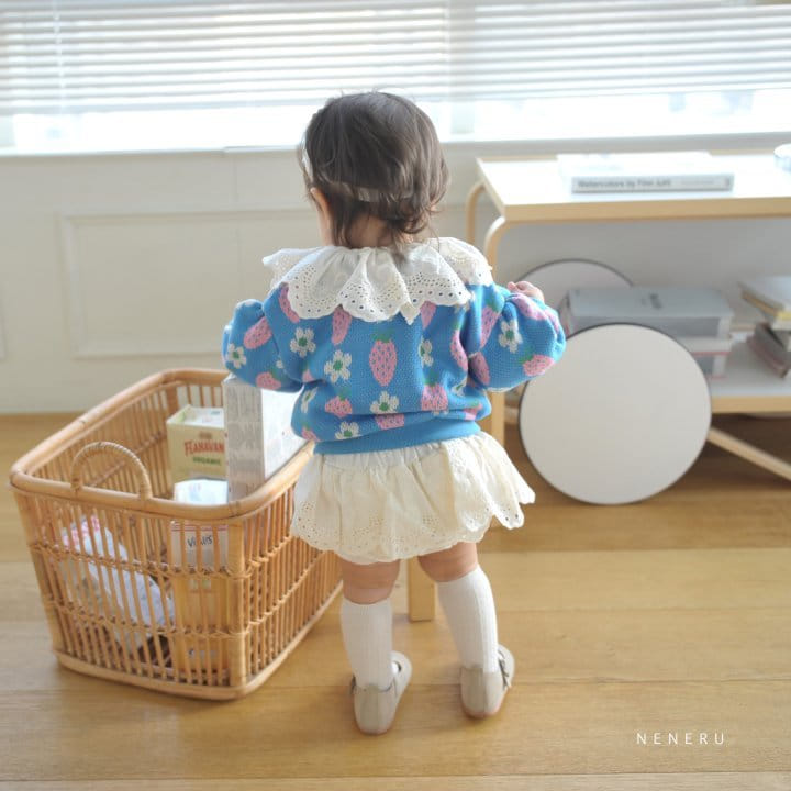 Neneru - Korean Baby Fashion - #babyoninstagram - Baby Strawberry Flower Cardigan - 11