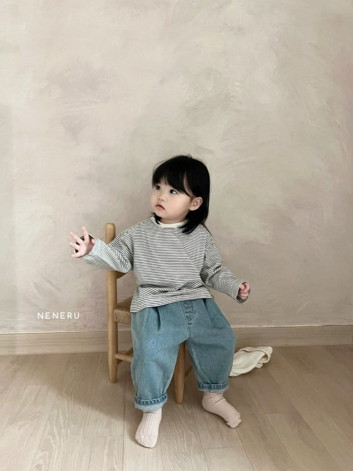 Neneru - Korean Baby Fashion - #babyoninstagram - Bettu Stripes Tee - 3