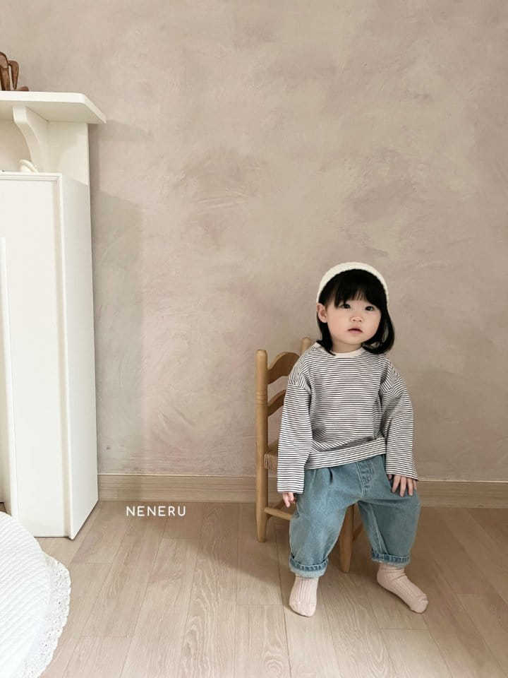 Neneru - Korean Baby Fashion - #babyoninstagram - Bettu Stripes Tee - 4
