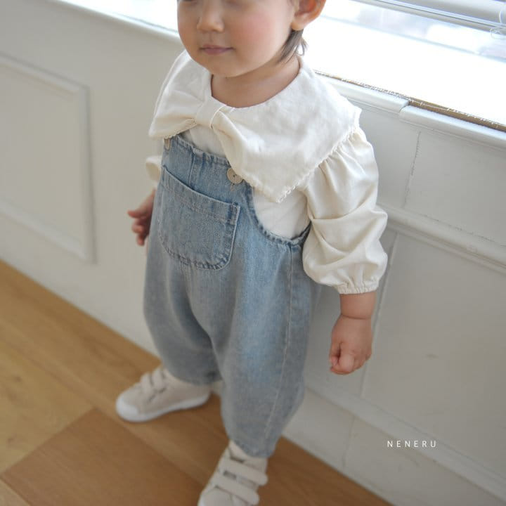Neneru - Korean Baby Fashion - #babywear - Lucky Denim Dungarees