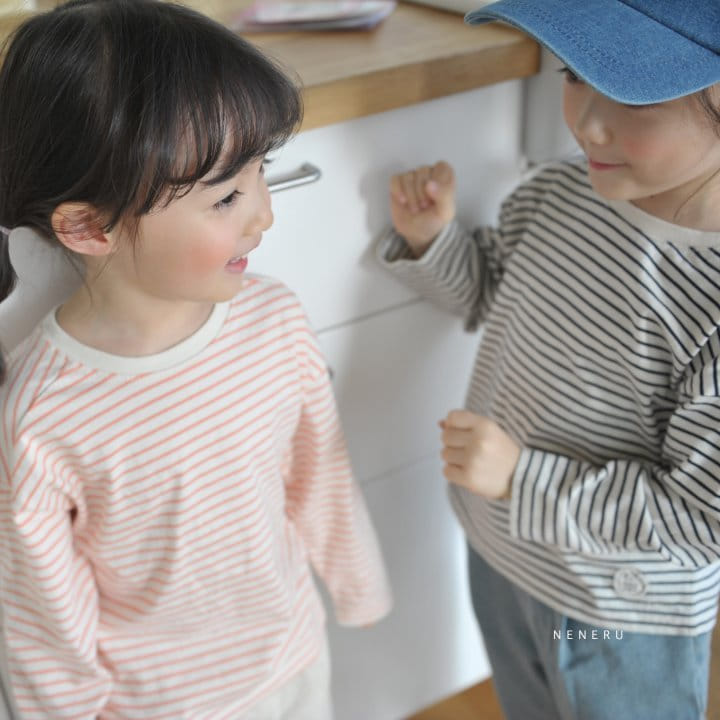Neneru - Korean Children Fashion - #Kfashion4kids - Basic Stripes Tee - 2