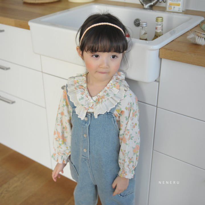 Neneru - Korean Children Fashion - #Kfashion4kids - Nuk Denim Dungarees Pants - 7