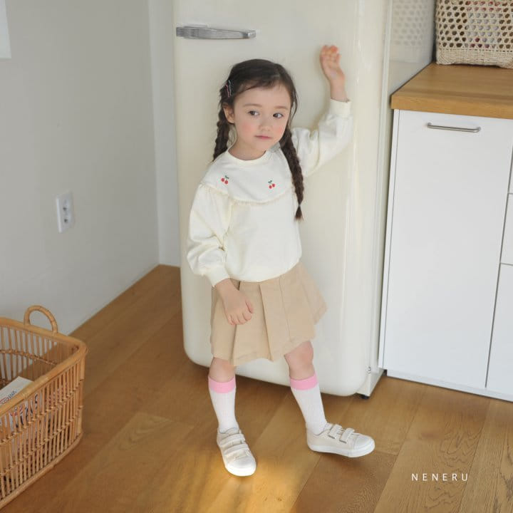 Neneru - Korean Children Fashion - #childofig - Color Cherry Tee - 3
