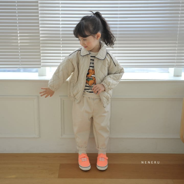 Neneru - Korean Children Fashion - #childofig - Plare Baggy Pants Ivory - 6