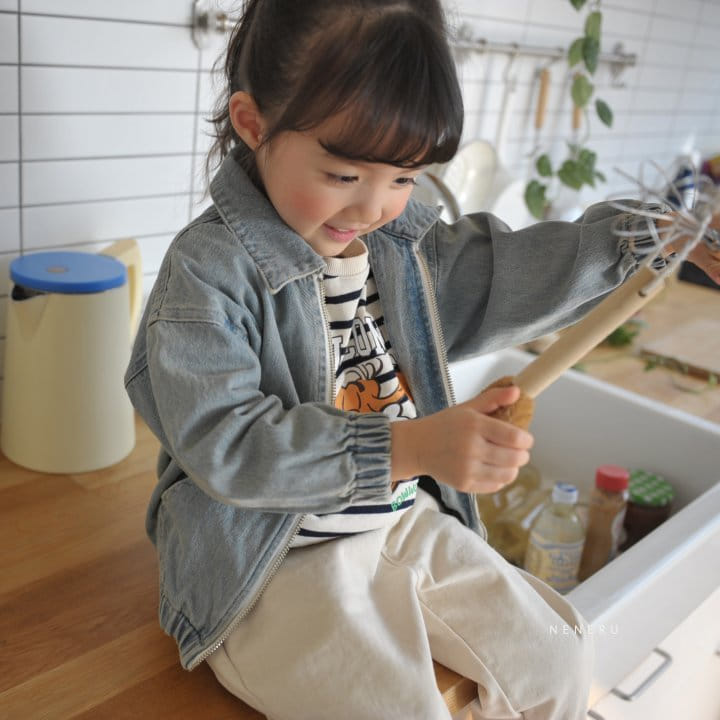 Neneru - Korean Children Fashion - #childofig - Tomi Denim Jacket - 4
