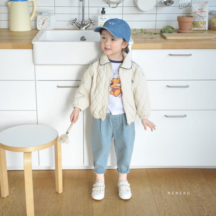 Neneru - Korean Children Fashion - #childrensboutique - Plare Baggy Pants Ivory - 7