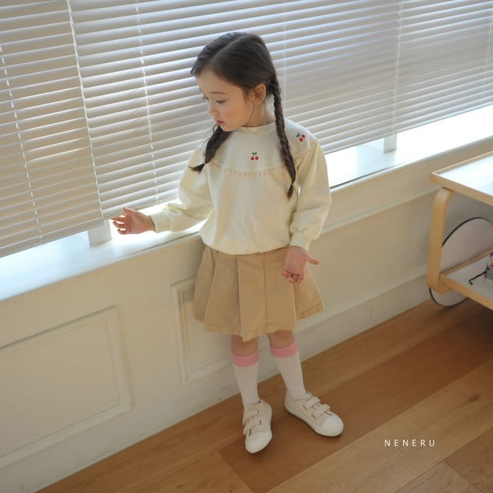 Neneru - Korean Children Fashion - #designkidswear - Color Cherry Tee - 5